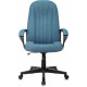 Кресло руководителя Бюрократ T-898 синий 38-415 крестов. пластик