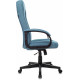 Кресло руководителя Бюрократ T-898 синий 38-415 крестов. пластик