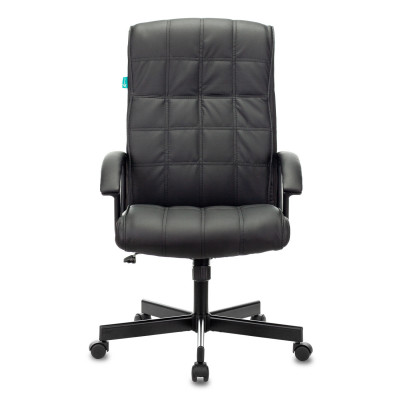 Кресло руководителя Бюрократ CH-823AXSN черный экокожа крестов. металл черный