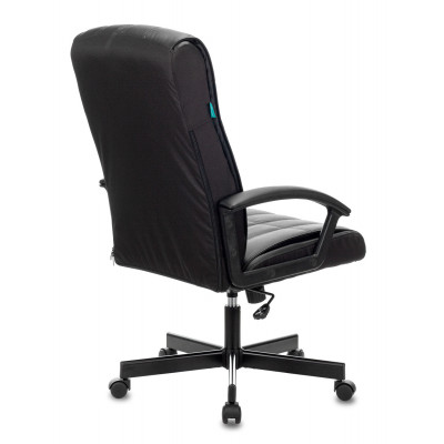 Кресло руководителя Бюрократ CH-823AXSN черный экокожа крестов. металл черный