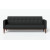 НОРД — ДИВАН ТРЕХМЕСТНЫЙ, Экокожа, Черный
