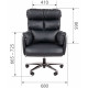 Офисное кресло Chairman 433 Россия экокожа черная