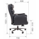 Офисное кресло Chairman 433 Россия экокожа черная