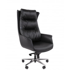 Офисное кресло CHAIRMAN 523 кожа черная