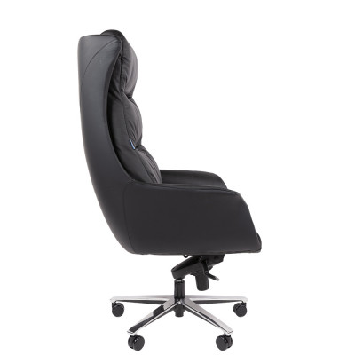 Офисное кресло CHAIRMAN 523 кожа черная