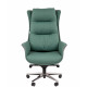 Офисное кресло CHAIRMAN 523 Экокожа зеленый / экокожа серый