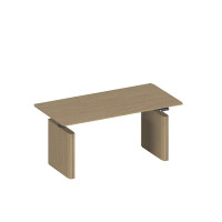 Стол руководителя на электроприводе, без экрана ИН 102 ГР дуб грейдж