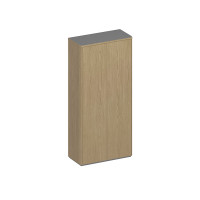 Шкаф для документов высокий закрытый ИН 346 ГР дуб грейдж