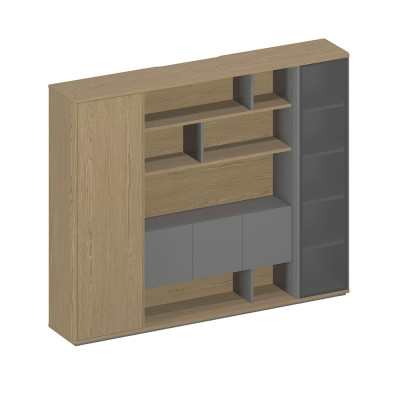 Шкаф комбинированный левый с подсветкой