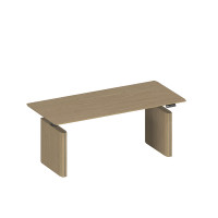 Стол руководителя на электроприводе, без экрана ИН 103 ГР дуб грейдж