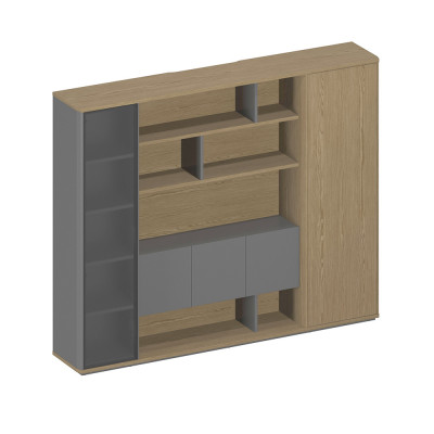 Шкаф комбинированный правый с подсветкой