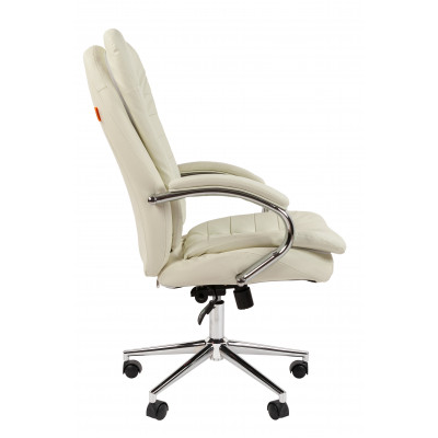 Офисное кресло Chairman 795 Россия нат.кожа/экокожа белая N