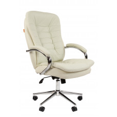 Офисное кресло Chairman 795 Россия нат.кожа/экокожа белая N