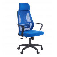 Офисное кресло Chairman CH636 черный пластик, синий