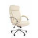Офисное кресло Chairman 794 Россия хром экокожа светло-бежевая
