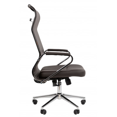 Офисное кресло Chairman 702 Россия экопремиум коричневый