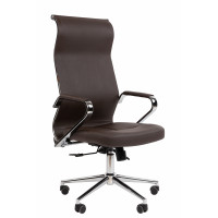 Офисное кресло Chairman 702 Россия экопремиум коричневый