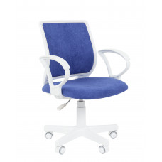 Кресло Chairman Kids 112 Россия ткань M морской, белый пластик