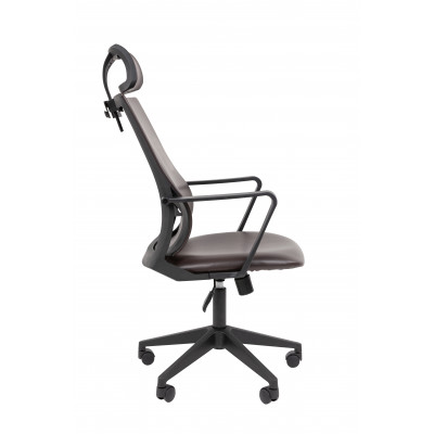 Офисное кресло Chairman 545 Россия экокожа коричневый