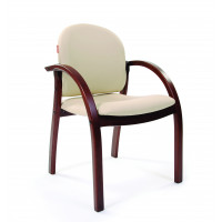 Офисное кресло Chairman 659 Россия к.з. Терра 101 беж матовый/темный орех