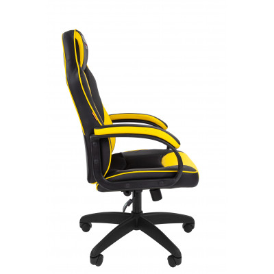 Офисное кресло Chairman   game 17 Россия экопремиум черный/желтый