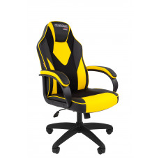 Офисное кресло Chairman game 17 Россия экопремиум черный/желтый