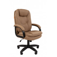 Офисное кресло Chairman 668LT Россия черный пластик, экопремиум бежевый N