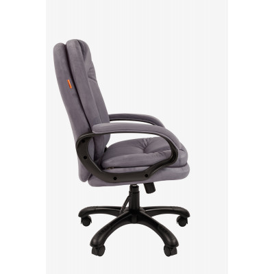 Кресло Chairman Home 668 Россия ткань Т-53 серый (черный пластик)