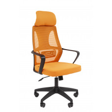 Офисное кресло Chairman CH636 черный пластик, оранжевый