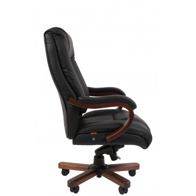 Офисное кресло Chairman 503 Россия нат.кожа/экокожа черная (мультиблок)