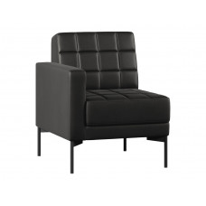 Секция с подлокотником одноместный Chairman ЭЛИФ 690х800х840 к/з Экотекс 3001 (правый)