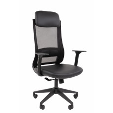 Офисное кресло Chairman 500LT Россия экокожа черный/TW-01 черный