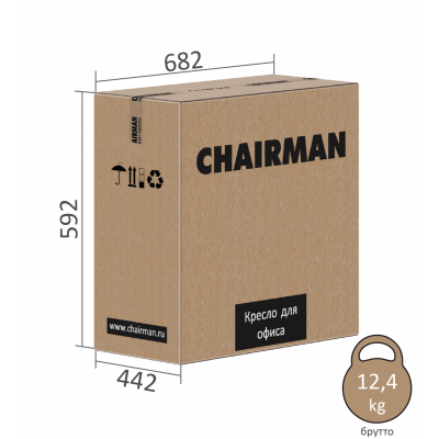 Офисное кресло Chairman 500V Россия экокожа бежевый БП