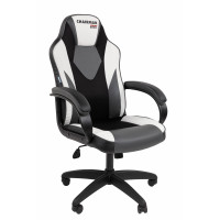 Офисное кресло Chairman Game 17 Россия экокожа черный/серый/белый