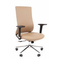 Офисное кресло Chairman 500LUX Россия экокожа бежевый БП