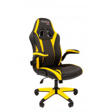 Офисное кресло Chairman game 15 Россия экопремиум черный/желтый н.п.