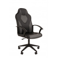 Кресло Стандарт СТ-17 Гейм Россия экопремиум черн/серый