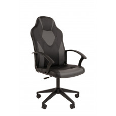 Кресло Стандарт СТ-17 Гейм Россия экопремиум черн/серый