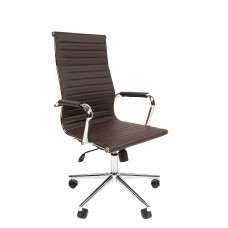 Офисное кресло Chairman 755 экопремиум коричневый