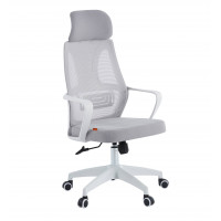 Офисное кресло Chairman CH636 белый пластик, светло-серый