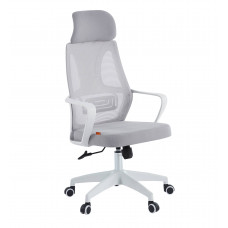 Офисное кресло Chairman CH636 белый пластик, светло-серый