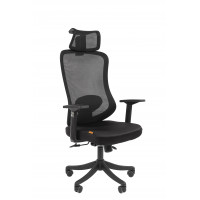 Офисное кресло Chairman CH563 черный пластик, черный