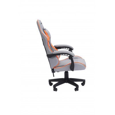 Офисное кресло Chairman CH28 экокожа, серо-оранжевый