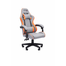 Офисное кресло Chairman CH28 экокожа, серо-оранжевый