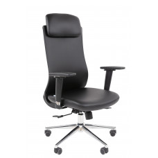 Офисное кресло Chairman 500LUX Россия экокожа черный