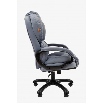 Кресло Chairman Home 434 Россия ткань Т-71 голубое (черный пластик)