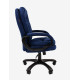 Кресло Chairman Home 668 Россия ткань Т-82 синий (черный пластик)