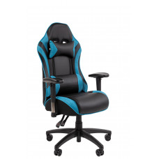 Офисное кресло Chairman CH43 экокожа, черно-бирюзовый