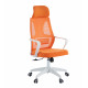 Офисное кресло Chairman CH636 белый пластик, оранжевый