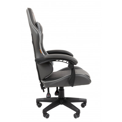 Офисное кресло Chairman CH28 экокожа, черно-серый